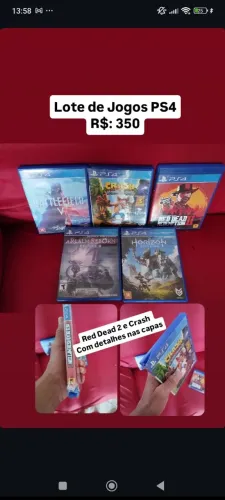 Lote de Jogos de PlayStation 4