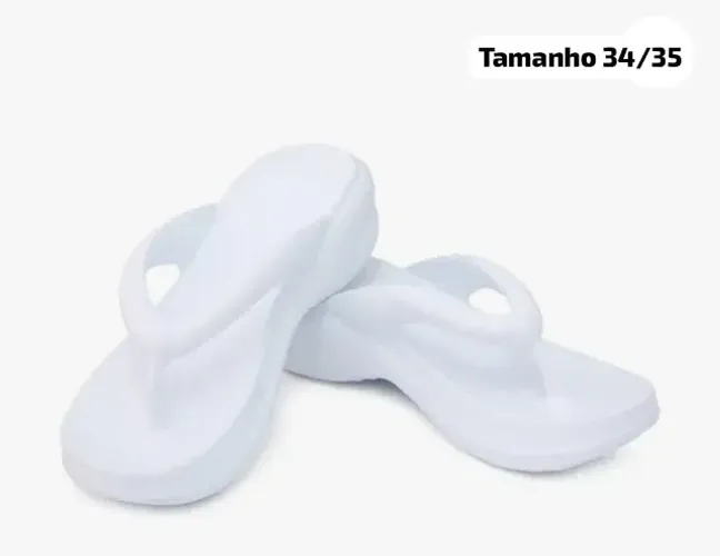 Chinelo Nuvem Feminino Salto Ortopédico 34/35