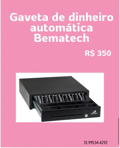 Gaveta de dinheiro automática Bematech
