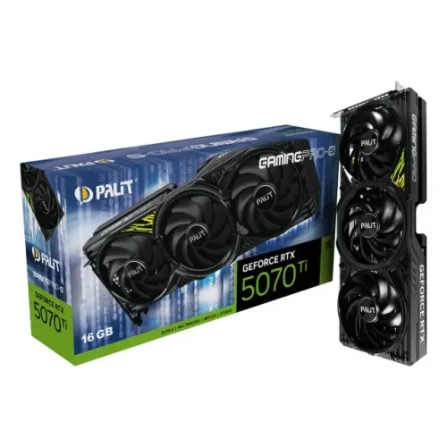 Placa de Vídeo RTX 5070 Ti 16GB GDDR7 Palit GamingPro-S - Nova Lacrada Garantia