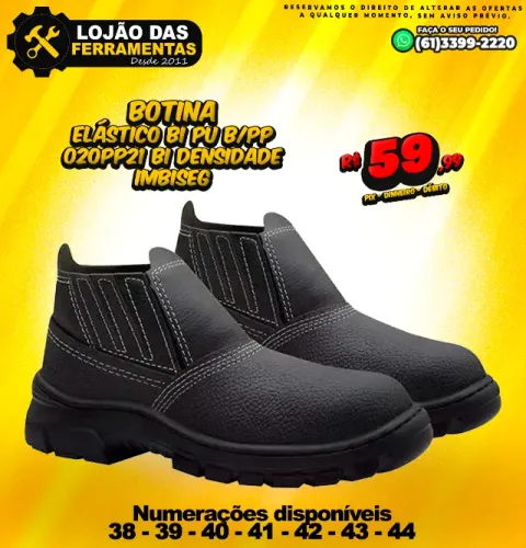 Botina Elástica BI B/PP 020PP21 BI Densidade Imbiseg