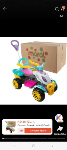 Carrinho maral,comprado em 1 mês e usado 2 vezes!