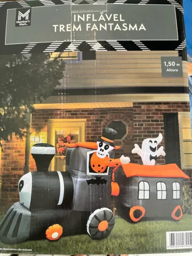 Vendo inflável c/ Led Halloween