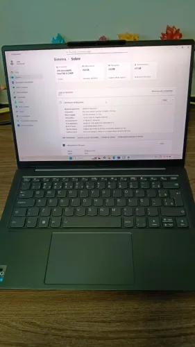 Notebook Lenovo Yoga Slim 6 14IAP8 i5-1240P 16GB 512GB SSD tela 2.2k 14 pol bateria 2-4  h
