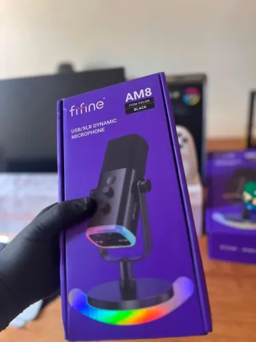Microfone dinâmico FIFINE AM8 nunca usado
