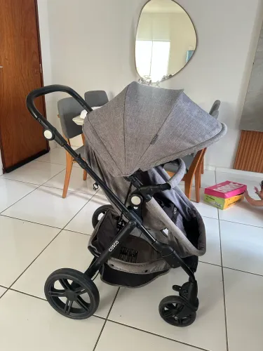 Carrinho de Bebê que Vira Moisés( bercinho) Completo