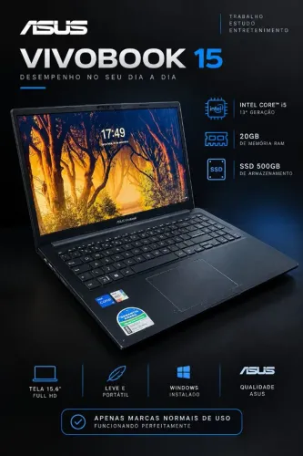 Asus Vivobook 15 com brindes (aceito negociar)