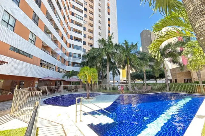 Apartamento mobiliado três quartos com suíte varanda e pronto para morar