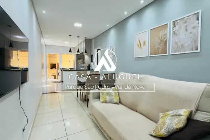 CASA GEMINADA - VENDA NOVA - PARQUE SÃO PEDRO - 2 QUARTOS - ALUGUEL