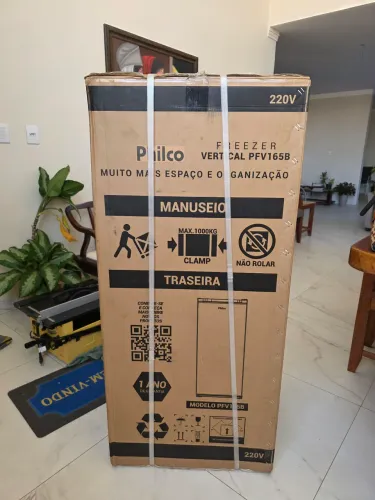 Freezer Vertical 140L Philco PFV165B com 4 Gavetas Porta Reversível (Lacrado com NF)