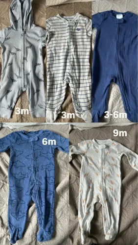 kit 5 macacões carters originais