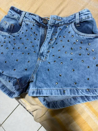 Vendo calça cargo preta e short jeans