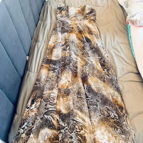 Vestido longo estampado - Desapego