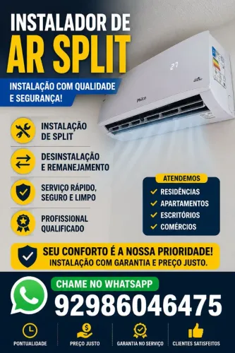 Instalador de ar condicionado SPLIT 