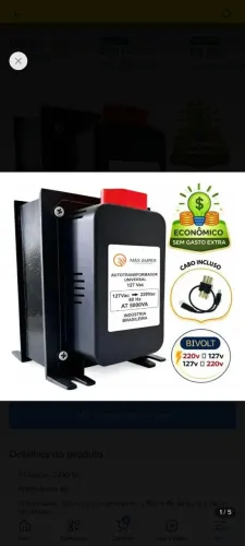 Transformador 110 - 220 ou 220 - 110