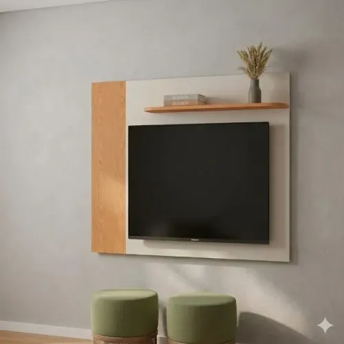 Em Estoque - Painel Flórida Cinamomo/Off White