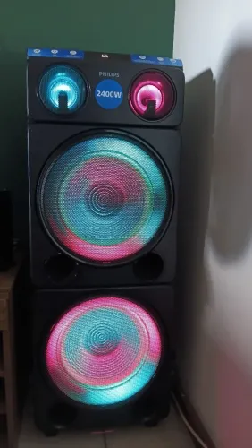 CX de som PHILIPS 2400W-Potência e qualidade de som