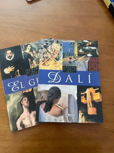 Livros da coleção Gênios da Pintura: El Greco e Dali