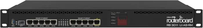 Roteador Mikrotik Rb3011uias-rm Preto 10 Portas Poe (Usado)