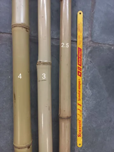 Bambu tratado para cerca, Forro e artesanatos
