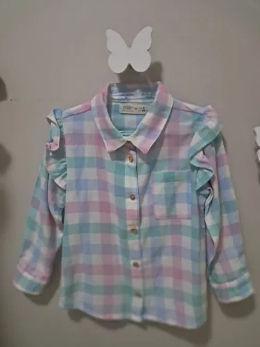 Camisa Xadrez infantil menina
