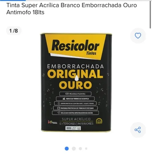 TINTA BRANCA EMBORRACHADA