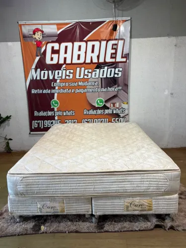 Cama box casal Queen size (entrego)