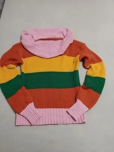 Blusa de Tricô Feminina Colorida - Nova - Tamanho Único