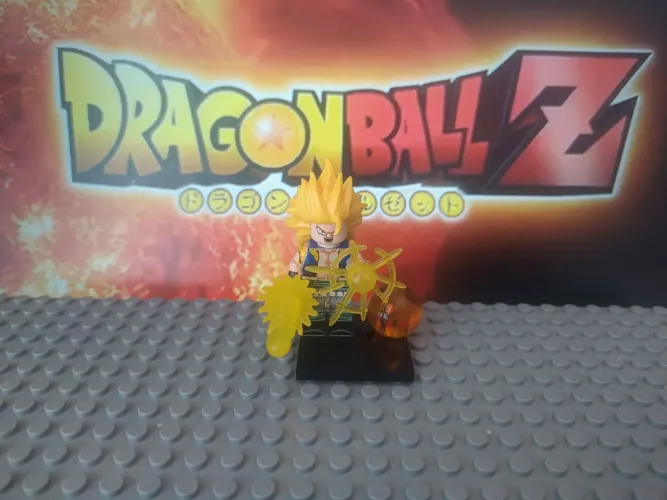 Boneco e Minifigura Gotenks SSj 3 - Dragon Ball Z (blocos de montar tipo LEGO)