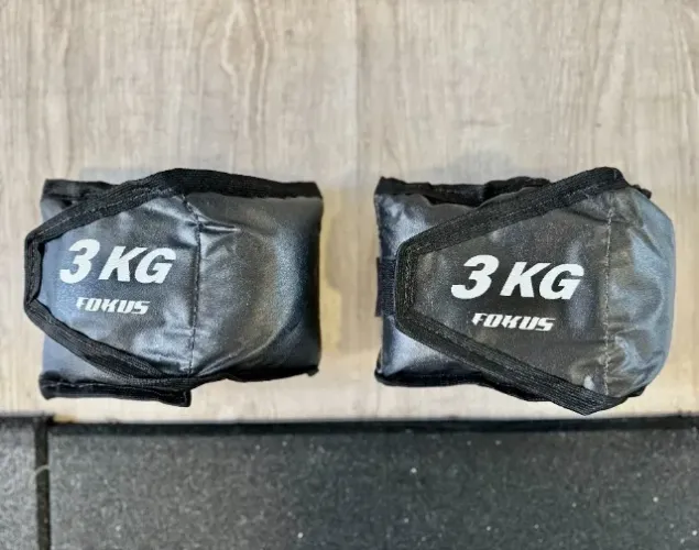 Par de Caneleiras de Peso, 3 kg Cada