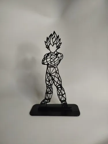 Vegeta Low Poly