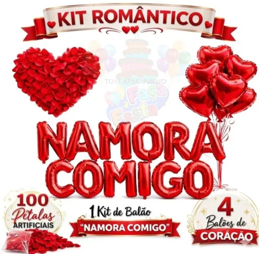 Balões pedido de namoro