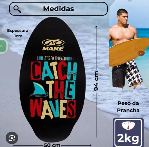 Prancha Skimboard maré sime nova