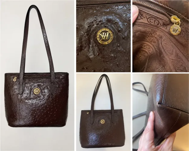 Bolsa Victor Hugo marrom de ombro - tamanho médio