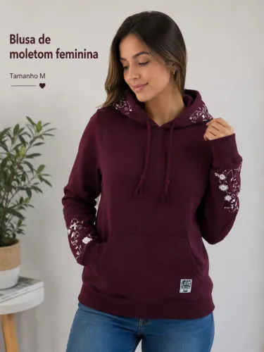 Blusa de moletom feminina