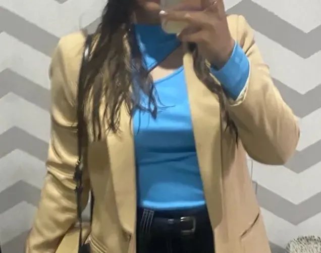 Blusa feminina canelada