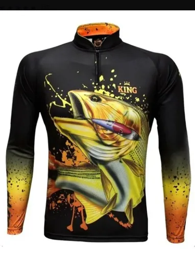 Camisa proteção uv pesca camping