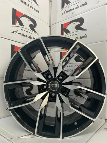 Roda aro 17 krmai esportiva grafite com diamantado jogo novo Honda