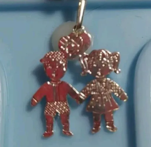 Pingente Menino e Menina Prata 925