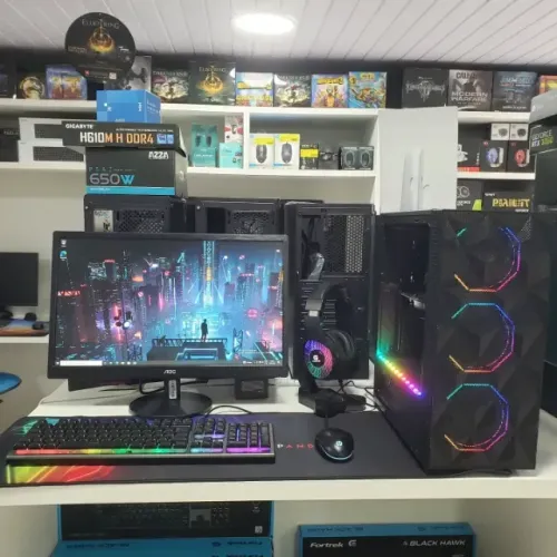 PC Gamer Novo + Monitor 21pl  intel core i3 + GTX 1050 1 ano de garantia e em até 12x