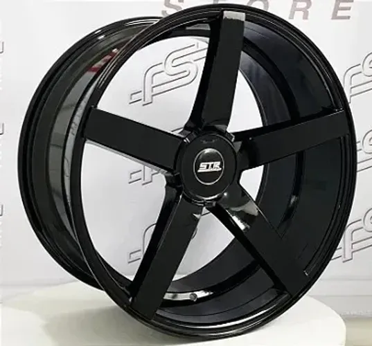 Roda STR Chrysler 300C Preto Brilhante Blank - 22x9 e 22x10 Offset 15