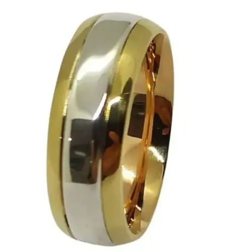 Alianças Casamento Personalizadas em Tungstênio Prata Garantia 