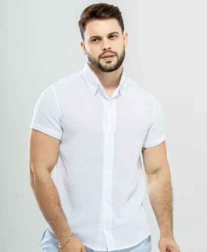 Camisa lisas de botão do P ao GG