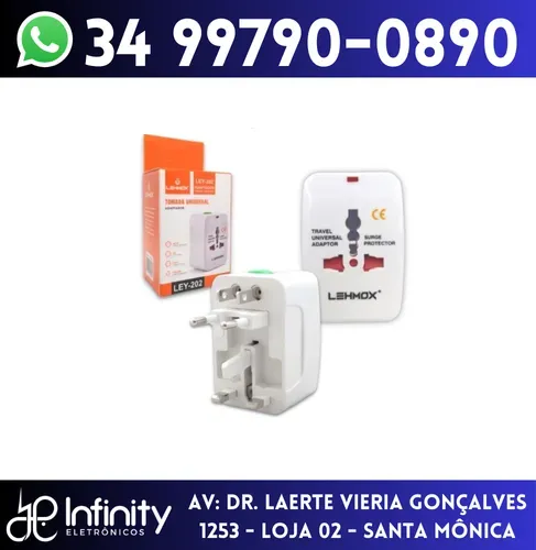 Adaptador de Tomada Universal Padrão Internacional