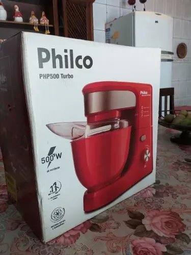 Batedeira Planetária Philco PHP500 Turbo 500W Vermelha