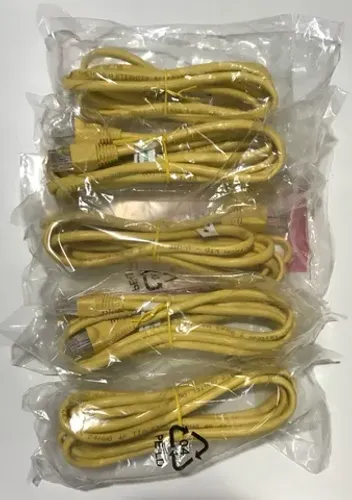 5 cabos de rede (RJ45) internet (1,5 m) padrão internet