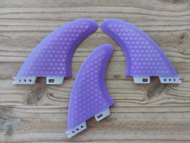 Quilhas surf Fibra e honeycomb FCS II 