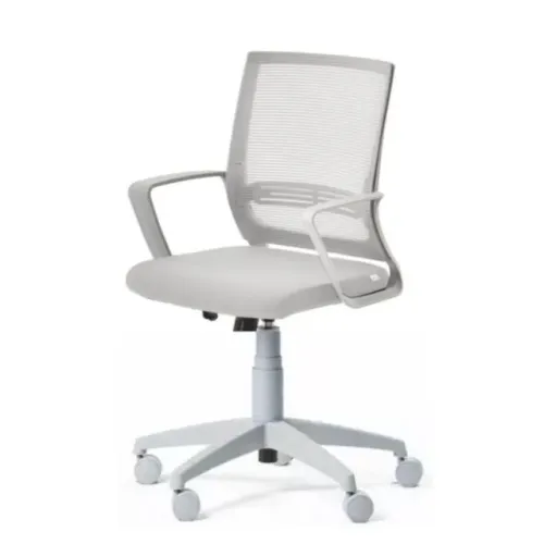 Cadeira Executiva Tela Mesh Cinza Com Braços Conforto Para Longas Jornadas 34031