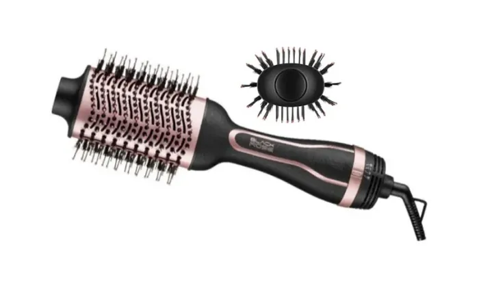 Escova Secadora e Modeladora Black Revestimento Cerâmico, Tecnologia Turmaline Íon 1200W 