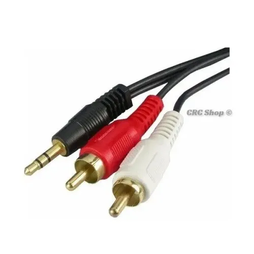 Cabo RCA Macho para P2 Estéreo 3 Metros 